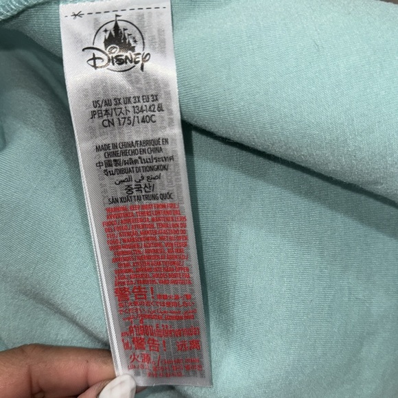 Disney Resort Exclusive NWT Mickey Mouse  Aqua Blue Sherpa Button up Jacket 3XL - Picture 7 of 8